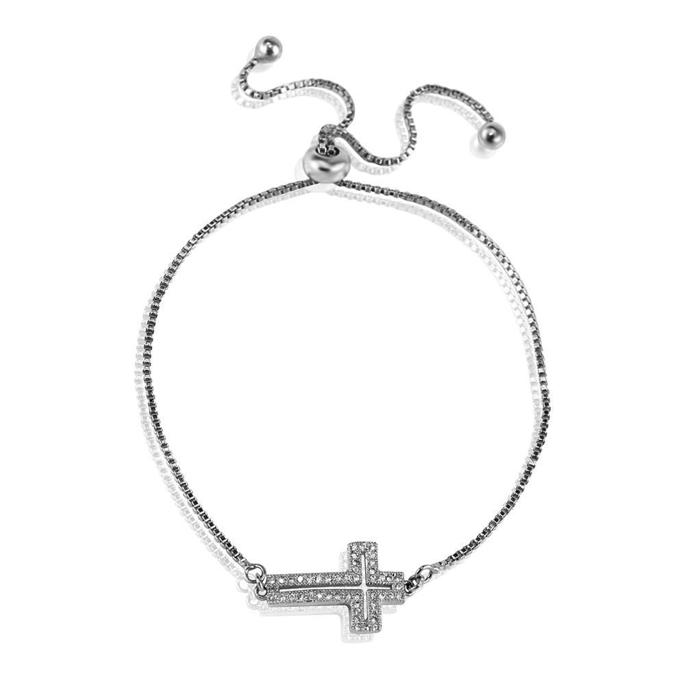 Delicate hot sale cross bracelet