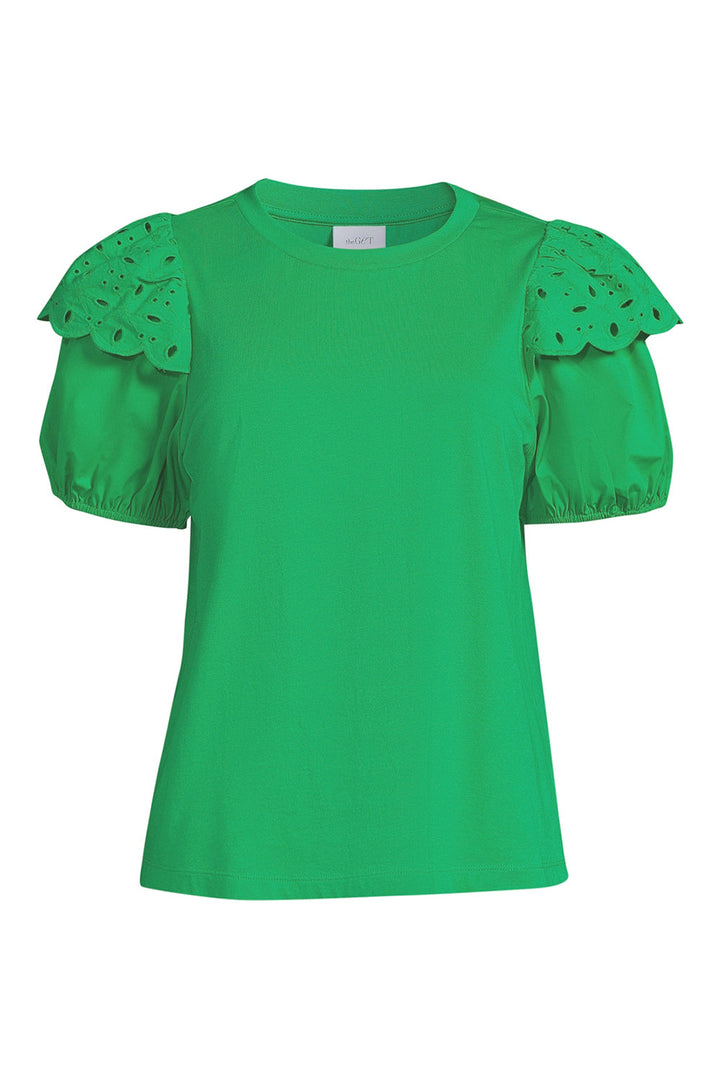 Tate Eyelet Sleeve Top