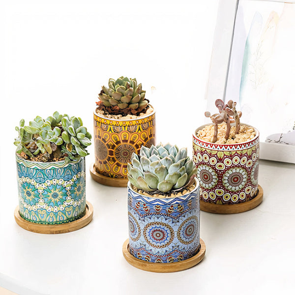 ClaudiaG Mandala Planter (Set of 4)